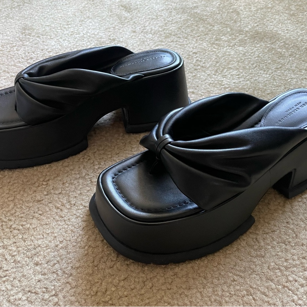 Brandon Blackwood Black Montego Platform Sandal - Picture 5 of 9